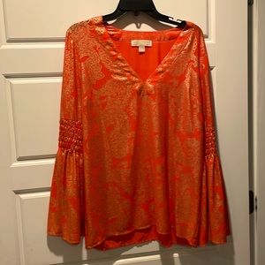Michael Kors fancy blouse orange